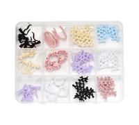 Breloques simples pour ongles en forme de nœud papillon et cœur, accessoires de manucure, strass pour bricolage, bijoux, décorations d'ongles