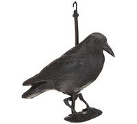 Brema Figurine De Jardin | Corbeau Anti-Pigeon Et De Décoration | Noir | Figurine En Plastique