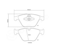 BREMBO 07.B314.99 Kit de plaquettes de freins de haute performance