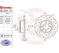 BREMBO Disques de frein pour CITROËN: C5 (Ref: 08.8727.1X)