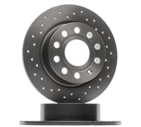 BREMBO 08.9502.1X 2x Disque de frein Arrière Ø253mm Hauteur: 51mm Épaisseur: 10mm plein perforé Compatible avec VW Golf VII 3/5 portes 5G1, BQ1, BE1, BE2 Golf V 3/5 portes 1K1 Golf VI 3/5 portes 5K1