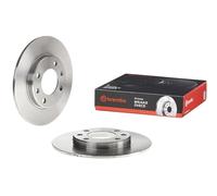 Brembo 08.9602.10 Disque de frein arrière, Lot de 2