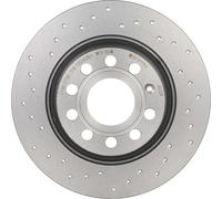 Disque de frein BREMBO 08A2021X arrière, perforé, perforé, plein, 1 pièce