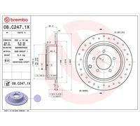 BREMBO 08.C247.1X Disque de frein