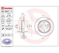 BREMBO 08.E527.11 Disque de frein pour HONDA
