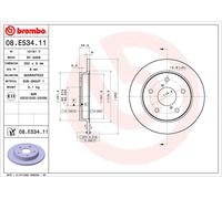 Brembo Disque de frein 08.E534.11, 1 pièce