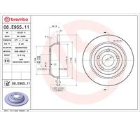BREMBO 08.E955.11 Disque de frein pour FORD