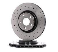 BREMBO 09.4939.2X 2x Disque de frein Avant Ø284mm Hauteur: 44mm Épaisseur: 22mm perforé/ventilé de l'intérieur