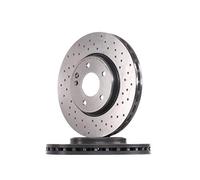 BREMBO 09.8304.1X 2x Disque de frein Avant Ø300mm Hauteur: 47mm Épaisseur: 28mm perforé/ventilé de l'intérieur