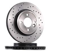 BREMBO 09.8655.1X 2x Disque de frein Avant Ø276mm Hauteur: 44mm Épaisseur: 22mm perforé/ventilé de l'intérieur Compatible avec MINI 3/5 portes R50, R53 Cabriolet R52