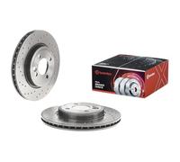 Disque de frein BREMBO 0986551X avant, perforé, ventilé, perforé, 1 pièce