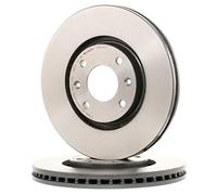 BREMBO 09.8760.11 2x Disque de frein Ø283mm Hauteur: 34mm Épaisseur: 26mm ventilé de l'intérieur