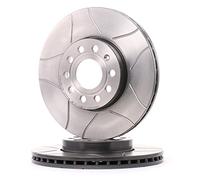 BREMBO 09.9145.75 2x Disque de frein Avant Ø288mm Hauteur: 50mm Épaisseur: 25mm ventilé de l'intérieur rainuré