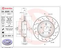 BREMBO 09.9590.1X Disque de frein pour BMW