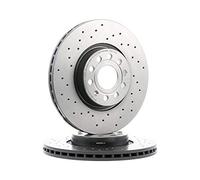 BREMBO 09.9772.1X 2x Disque de frein Avant Ø312mm Hauteur: 50mm Épaisseur: 25mm perforé/ventilé de l'intérieur Compatible avec VW Golf VII 3/5 portes 5G1, BQ1, BE1, BE2 Golf V 3/5 portes 1K1