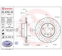 BREMBO 09.9793.2X Disque de frein pour BMW