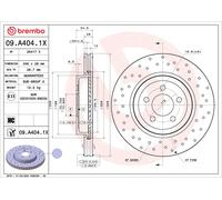 BREMBO 09.A404.1X Disque de frein
