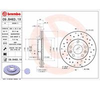 BREMBO 09.B463.1X Disque de frein pour DACIA,NISSAN,RENAULT