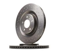 BREMBO 09.B969.1X 2x Disque de frein Arrière Ø330mm Hauteur: 36mm Épaisseur: 22mm perforé/ventilé de l'intérieur Compatible avec AUDI A4 B8 Avant 8K5 Q5 8RB A6 C7 Avant 4G5, 4GD A4 B9 Avant 8W5, 8WD