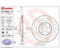 BREMBO 09.B969.1X Disque de frein pour AUDI,AUDI (FAW),PORSCHE,VW,VW (SVW)