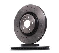 BREMBO 09.B970.1X 2x Disque de frein Avant Ø345mm Hauteur: 52mm Épaisseur: 30mm perforé/ventilé de l'intérieur