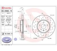 Disque de frein BREMBO 09.D392.1X