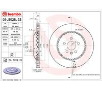 Brembo Disque de frein 09.E028.23 ventilé pour Land Rover