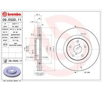 BREMBO 09.E520.11 Disque de frein