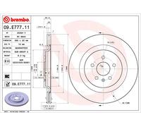 Disque de frein BREMBO 09.E777.11