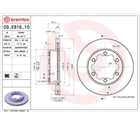 BREMBO 09.E816.10 Disque de frein pour RENAULT