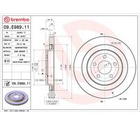 Disque de frein BREMBO 09.E989.11
