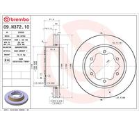 Disque de frein BREMBO 09.N372.10