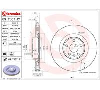 BREMBO 09.Y357.21 Disque de frein pour XPENG