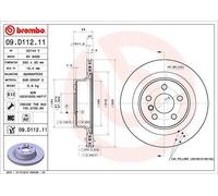 BREMBO 2x Disque Arrière Ø300 Aéré Internement pour BMW 3er G20 320i 318d