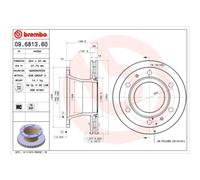 BREMBO 2X Disque De Frein Ø304Mm Ventilé Pour VW Derby 86