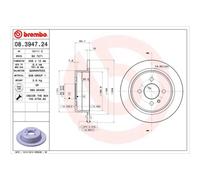 BREMBO 2X Disque De Frein Arrière 258 Voll Pour BMW 3 Série Cabriolet E30 E21