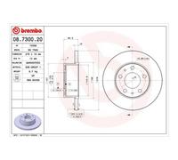 BREMBO 2X Disque De Frein Arrière 276 Complet Pour Iveco Daily III 08.7300.20