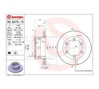 BREMBO 2X Disque De Frein Arrière 285 Ventilé Pour Mercedes-Benz 09.8475.10
