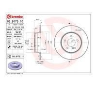 BREMBO 2X Disque De Frein Arrière 290 Voll Pour Mercedes-Benz E-Class T-Modèle
