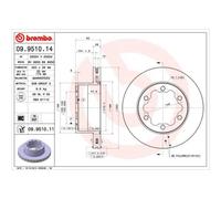 BREMBO 2X Disque De Frein Arrière 303 Ventilé Pour VW Crafter 30-50