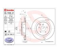 BREMBO 2X Disque De Frein Arrière 322 Ventilé Pour Nissan 350 Z Z33 R34