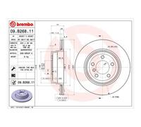 BREMBO 2X Disque De Frein Arrière 324 Ventilé Pour BMW 7 Series E65 E66 E67