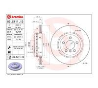 BREMBO 2X Disque De Frein Arrière 330 Ventilé Pour BMW 5 Série Touring F11