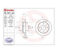 BREMBO 2x Disque de Frein Avant 230 Plein pour Hyundai Atos MX 08.7811.20