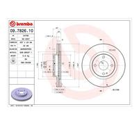 BREMBO 2x Disque de Frein Avant 257 Aéré Internement pour Mazda 323 F VI Bj