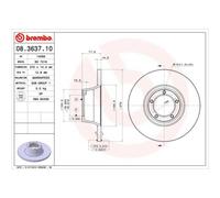 BREMBO 2X Disque De Frein Avant Ø270Mm Complet Pour Ford Transit Bus V T T