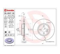 BREMBO 2x Disque de Frein Avant 294 Aéré Internement pour Mini R50 R53