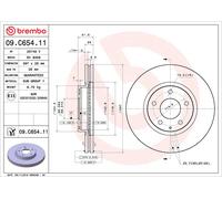 BREMBO 2X Disque De Frein Avant Ø297 Mm Ventilé Pour Mazda CX-5 KE GH 2.2 D