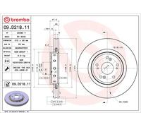 BREMBO 2X Disque De Frein Avant Ø315 Mm Ventilé Pour Honda CR-V IV RM_