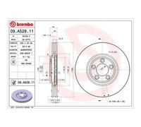 BREMBO 2X Disque De Frein Avant 320 Ventilé Pour Jaguar S-Type X200 XJ